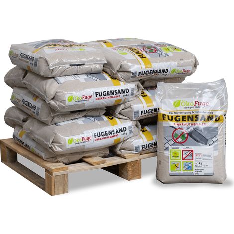 ÖkoFuge Fugensand Grau 20kg x 15 Sack 300kg