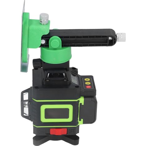 Niveau laser 4D 16 lignes auto-nivelant télécommande écran numérique prise UE 110-240V vert (1/5)