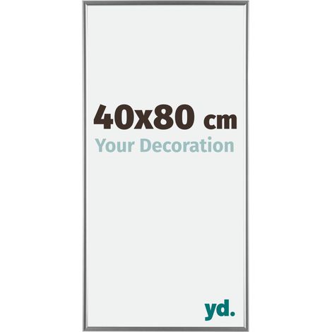 yd. - Cadre photo 40x80 - Argent Brillant - Plastique - Evry (1/5)