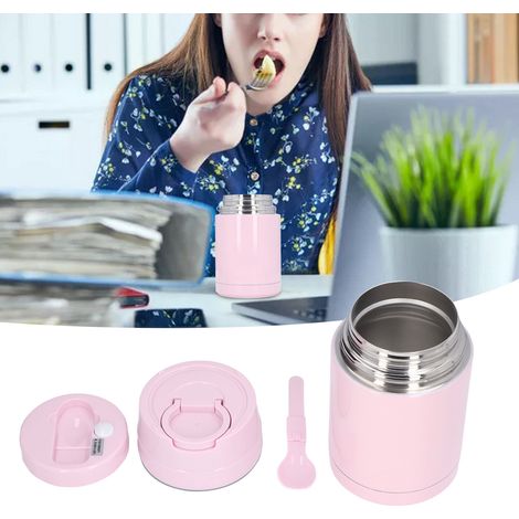 Boîte isotherme portable en acier inoxydable 304, étanche et hermétique, rose, 1000 ml (1/5)