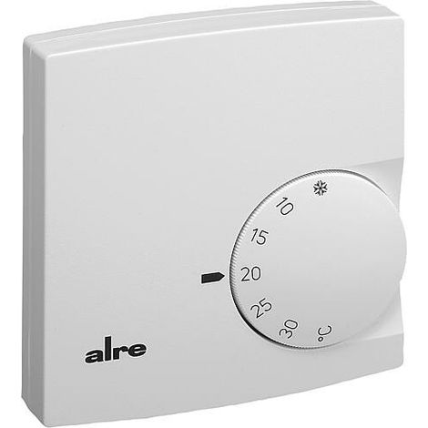 Régulateur de température ambiante, en saillie, blanc pur, RTBSB-001.010
