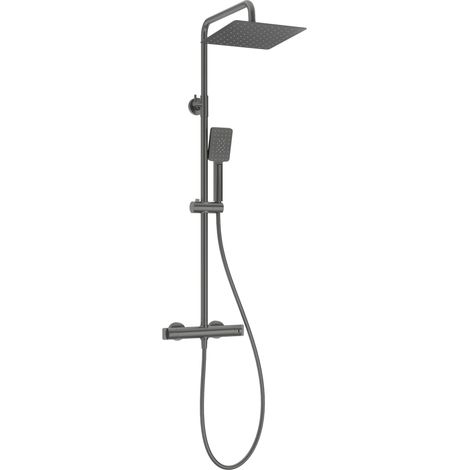 Deante Moderne Dusche-Säule verchromt mit thermostatischem Wasserhahn