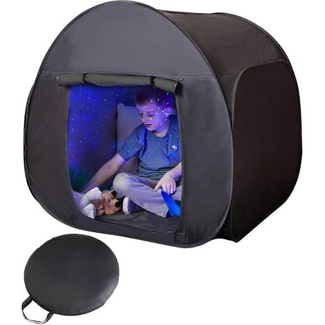 Tente sensorielle entièrement noire : un havre de paix confortable pour que les enfants se détendent (FMY) (1/2)
