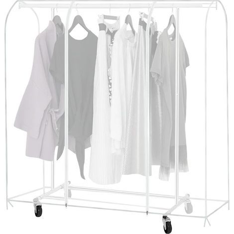 180 x 50 x 150 cm Housse de protection translucide anti-poussière pour porte-vêtements : housse de protection PEVA plus épaisse pour porte-vêtements, housse de protection (1/5)