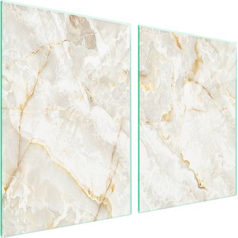Piastra protettiva in vetro per piano cottura 2x45x52 Marmo (1/5)