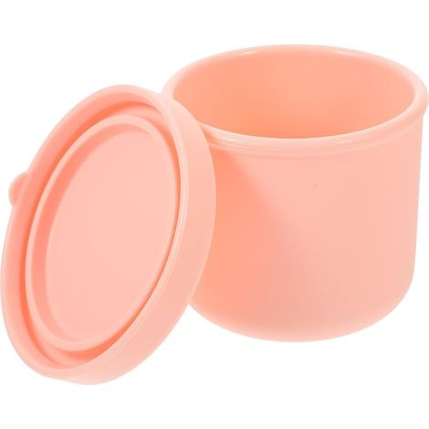 Boîte à bento multifonctionnelle en silicone rose Garneck 250 ml (1/5)