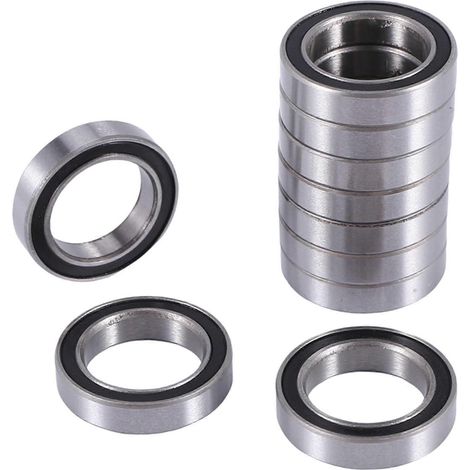 10 roulements à billes à gorge profonde étanches en caoutchouc 6701 - 12 x 18 x 4 mm (1/5)