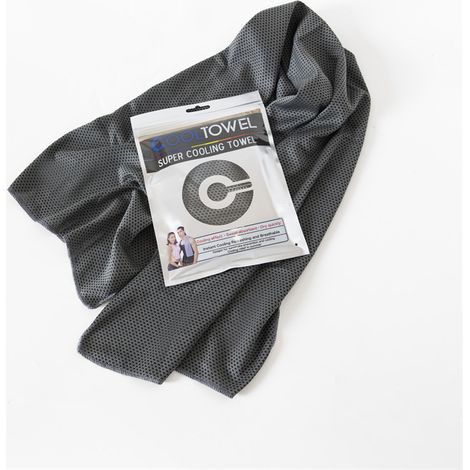 Schnelltrocknendes, kühlendes Sporthandtuch – Sofortiger Kühleffekt für Fitnessstudio, Laufen und Fitness – Leichtes Mikrofaserhandtuch 30 x 100 cm, Schwarz