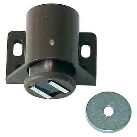 CHIUSURA MAGNETICA TONDA 30x30 mm - Marrone - 100 pezzi