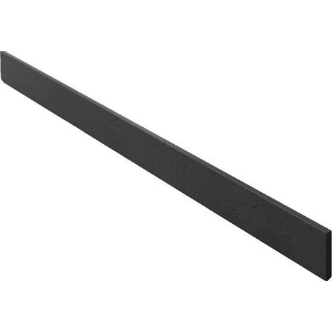 Plinthe pour receveur de douche Poalgi, noir Antracita, L.9 x l.180 cm, finition ardoise