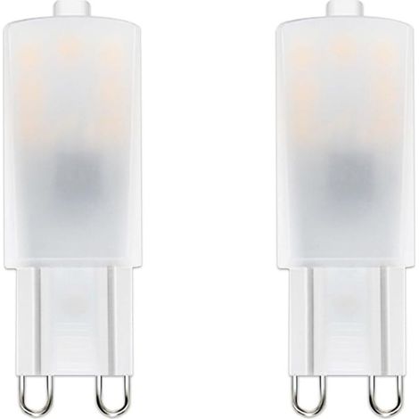 Ampoule LED G9, G9 LED 2,5W équivalent 25W Lampe Halogène, Blanc chaud 2700K Non Dimmable, 220-240 V CA 2-Unités (1/5)