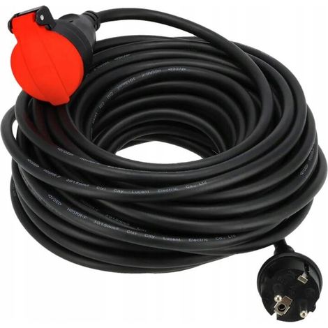 Gummiverlängerungskabel 3x1,5 mm 40 m (1/2)