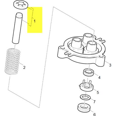 PISTON D14 L71.5 AVEC SUPPORT pour NETTOYEUR HAUTE-PRESSION...