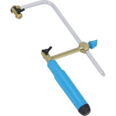 Kit de scie à chantourner à coupe rapide pour le travail du bois, scie à main de 70 mm avec 8 lames pour la fabrication d'objets artisanaux en métal, bois et plastique. (1/5)