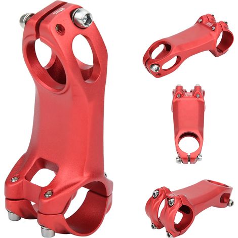ZTTO Potence Vélo Rouge en Alliage Aluminium, Angle Négatif 80mm pour Accessoires Cyclisme (1/5)