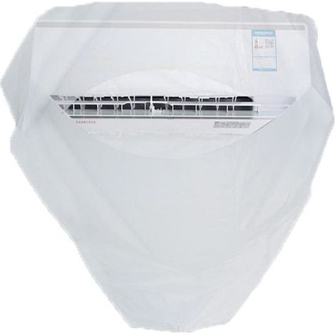 Housse anti-poussière,Housse de Nettoyage Transparente for climatiseur, Housse de Protection étanche for Le Nettoyage et Le Lavage de la poussière du climatiseur Domestique,1.8×1.1m (1/4)
