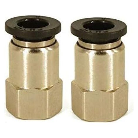 Lot de 2 connecteurs pneumatiques droits pour raccord tube d'air - Pour connexion rapide tuyauterie Outils (10 mm à G1/8\ (1/5)