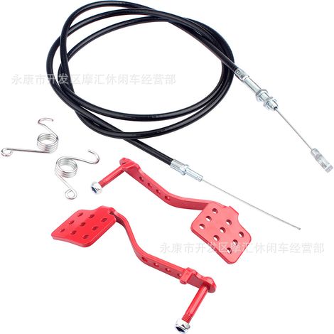 Ressorts de câble de pédale de frein et d'accélérateur adaptés aux karts Predator (212cc, 196cc, 6,5hp, 5,5hp). (1/4)
