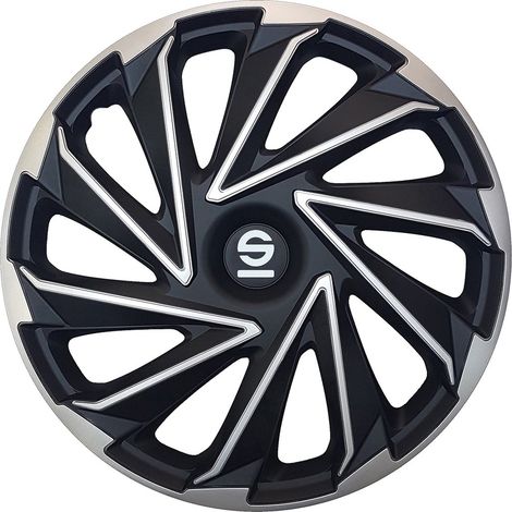 SPARCO Borchie Set 4 copricerchi 14 pollici copriruota auto Varese SPC1480SVBK (1/5)
