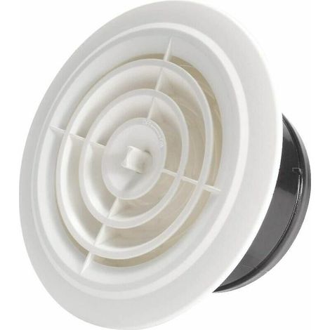 125mm Grille de Ventilation Ajustable Aération d'Air Ronde (1/4)
