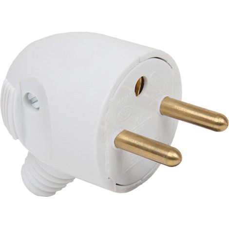 DEBFLEX - FICHE MALE 2P+T 16A LATERAL PORTEFEUILLE BLANC - 713370