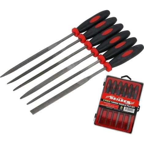 Neilsen 6pc Mini Needle File Precision Micro Files Craft Work Jewellery Set (1/2)