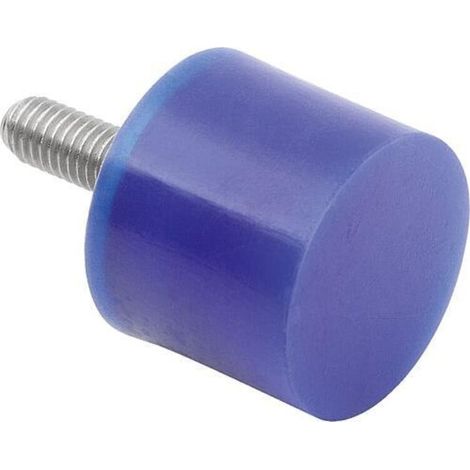 KIPP Gummipuffer Typ D Außengewinde M08x20 Ø30 H15 Edelstahl A4 1.4401 Zylindrisch (1/3)