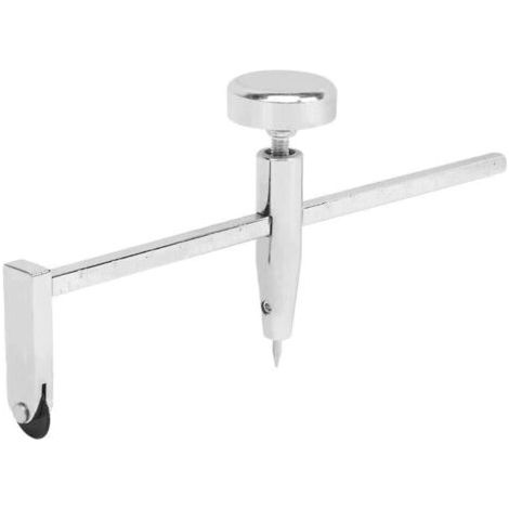 Coupe-cercle pour cloison sèche, coupe-trou réglable, outil de pivot pour cloisons sèches, ajustement facile du côté au diamètre pour couper des trous ronds dans le matériau et les carreaux de plafond (1/5)