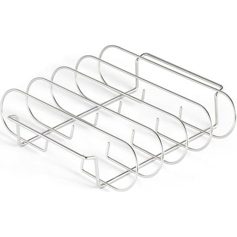 C tes Socle De Gril Vertical Grand 4 Fentes En Acier (1/5)