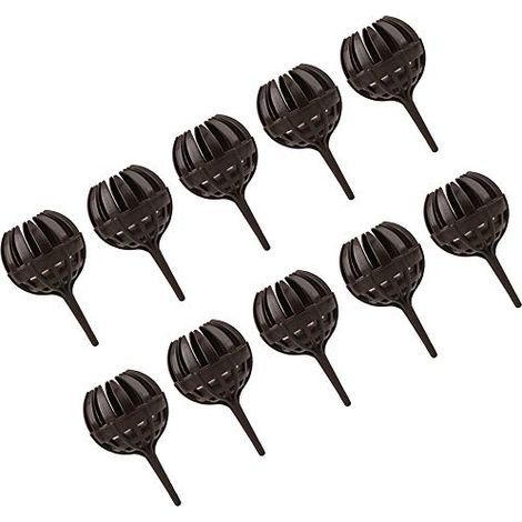 Lot de 10 paniers d'engrais pour bonsaï avec piquets, boîte d'engrais de culture pour bonsaï, orchidée, fleur, petite plante (1/5)