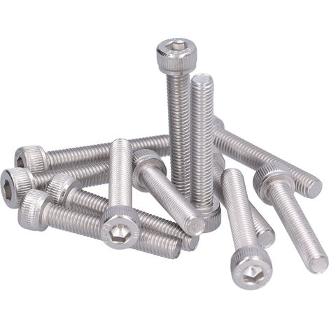 Packung mit 30 M5 A2-70 Edelstahl-Innensechskantschrauben, Metallbefestigungssatz für Wartung und Reparatur, M5x30 (1/5)