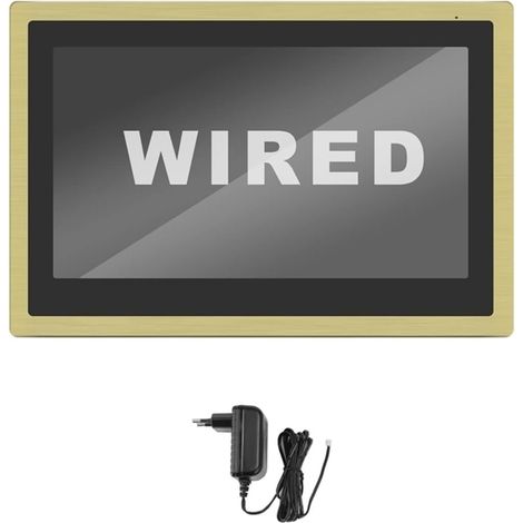 Caméra de sécurité sans fil avec sonnette vidéo Moniteur D'interphone Vidéo Filaire L'écran Tactile De 10 Pouces Prend En Charge L'enregistrement De Détection De Mouvement De Connexion De Caméra Extér (1/5)