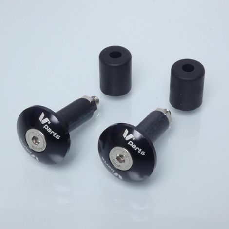 Lenkerendstück Innendurchmesser 12mm 18mm vparts schwarz eloxiert