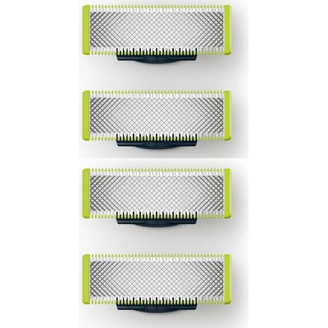 Ersatzklingen kompatibel mit OneBlade Rasierern, hochpräzise aus Edelstahl, langlebig – 4er-Pack (1/2)