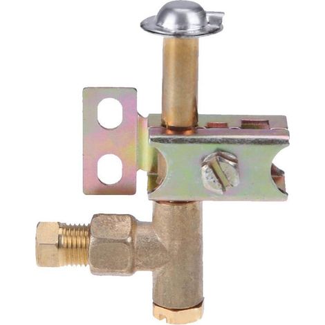 Brûleur pilote, support de flamme unidirectionnel, peut utiliser du gaz naturel ou du propane/butane avec 2 trous, ensemble de commande robuste, facile à installer, facile à utiliser.