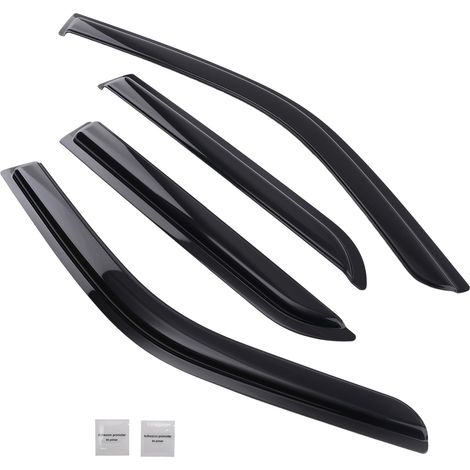Rain Shields for Ford Kuga 2008-2012 Outside Mount Black Front+Rear 4PC Set NEW (1/5)