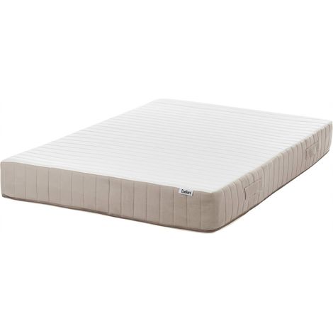 Colchón de muelles ensacados con asas relleno de látex firmeza media funda extraíble 7 zonas 120 x 200 cm Springy