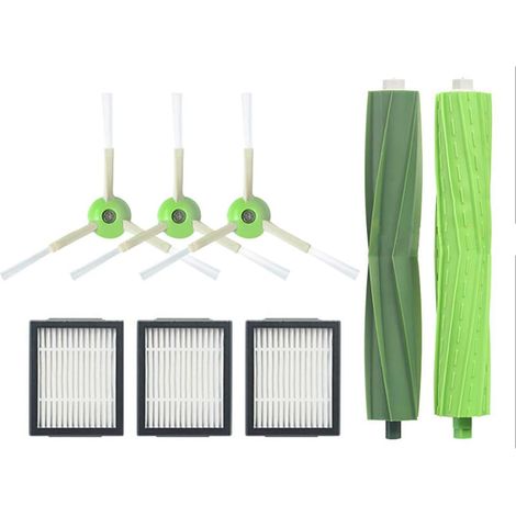 iRobot Roomba kit di accessori di ricambio da 8 pezzi per iRobot Roomba i7 i7+/i7 Plus E5 E6 E7 parti di ricambio del filtro dell'aspirapolvere, filtro della spazzola laterale