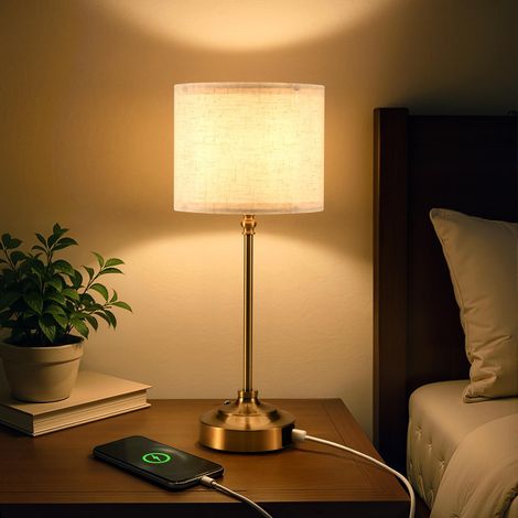 lampe de table sans fil tactile en rechargeable par USB idéale pour les restaurants bars et cafés. Tissu (1/5)