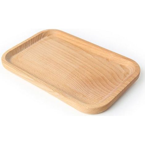 Plateau de service rectangulaire classique en bois, vaisselle, plateau de service, plateaux décoratifs artisanaux, plateau alimentaire en bois (1/5)