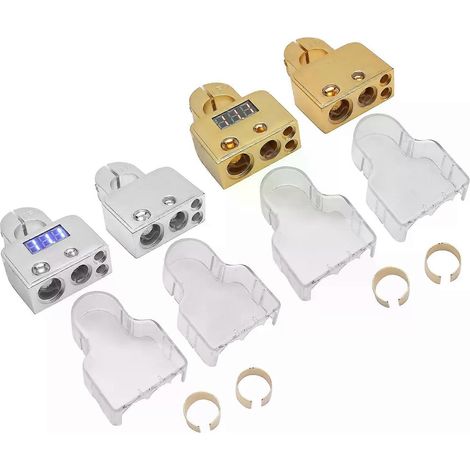 Batterieklemmen-Set für Autos mit digitaler Voltmeteranzeige und Standard-0/4/8/10 AWG-Anschlussstärke (1/4)