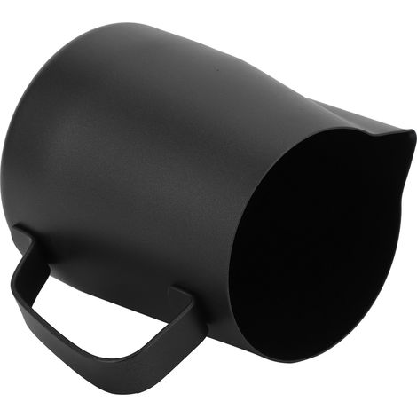 Pichet à lait style japonais en acier inoxydable 304, tasse à café pour bar à domicile (600 ml, noir) (1/5)