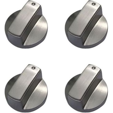Lot de 4 boutons de cuisinière à gaz universels en métal pour cuisinière à gaz - 6 mm (1/5)