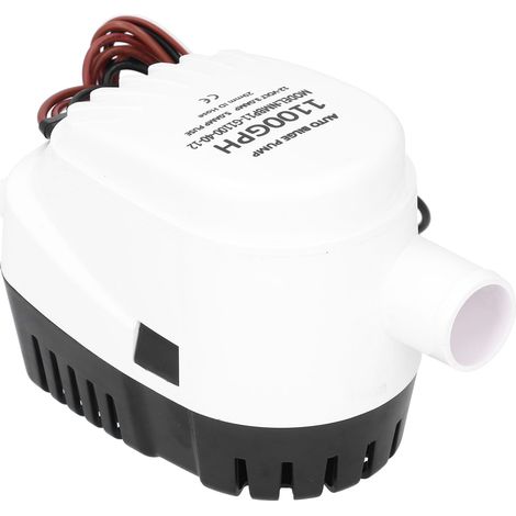 Pompe de cale submersible automatique 12V 1100GPH pour bateau, haute efficacité avec interrupteur à flotteur intégré (1/5)