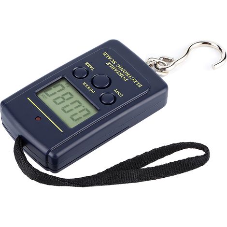 Balance électronique multifonctionnelle de précision 40 kg ± 10 g, portable, avec écran LCD et crochet.
