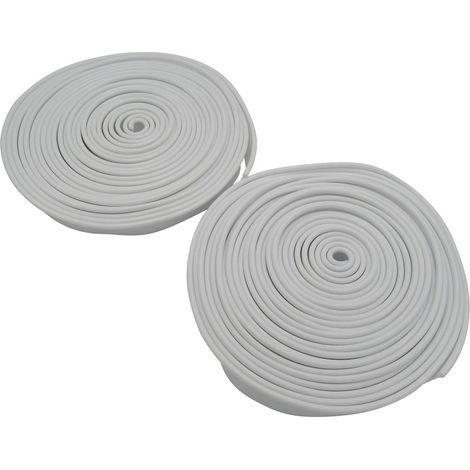 X2 12M White Caravan Awning Kit Rail Protector Strip - Universal 24 Metre Keder Kador (1/5)