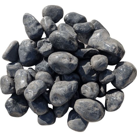 Kit Galets gris foncé + géotextile = 1 Big Bag galet gris foncé 40/60 1.5T [environ 10m2 sur 5cm d'épaisseur] + 1 géotextile 25m2