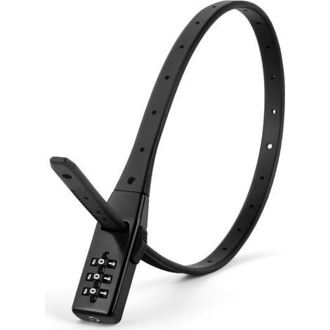 Antivol Velo, Code à 3 chiffres Antivol Vélo, Antivol pour Casque Vélo Moto Portable, pour Vélo, Vélo Electrique, Skateboard, Poussettes - Long 47cm (1/5)