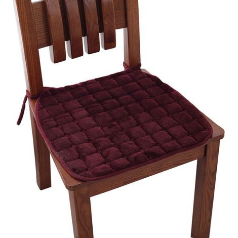 Coussins de Chaise de Jardin Lot de 4, 40x40cm Coussin de Siège de Salon, Coussin de Meuble de Terrasse, Arciforme, Bordeaux (1/4)