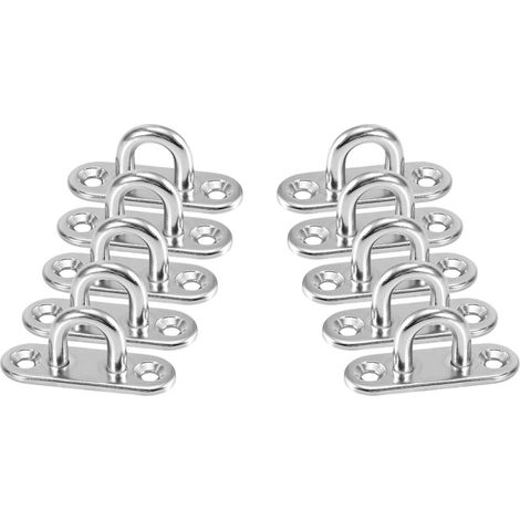 en U INOOMP en acier inoxydable lot de 10 pour ventilateur (1/5)